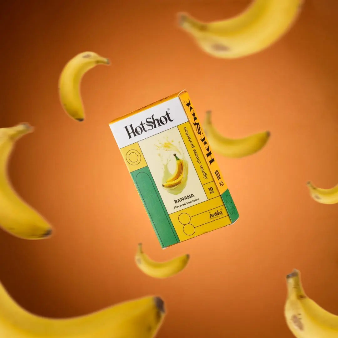Banana Flavored Condom for Men - 10 Count