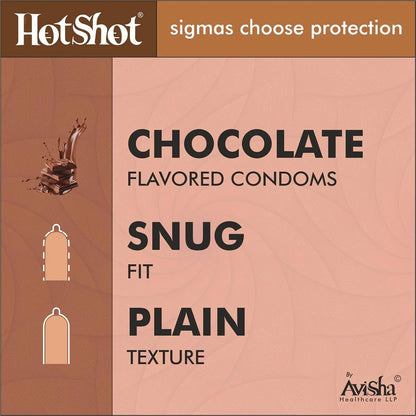 Chocolate Flavored Condom for Men - 10 Count