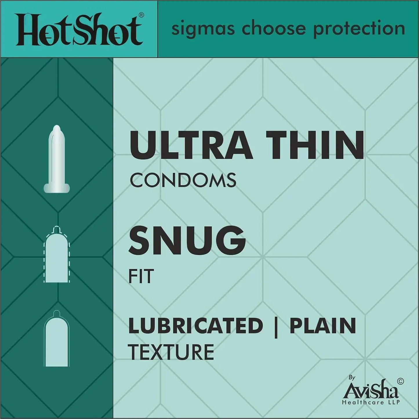 Super Slim Ultra Thin Condom for Men - 10 Count