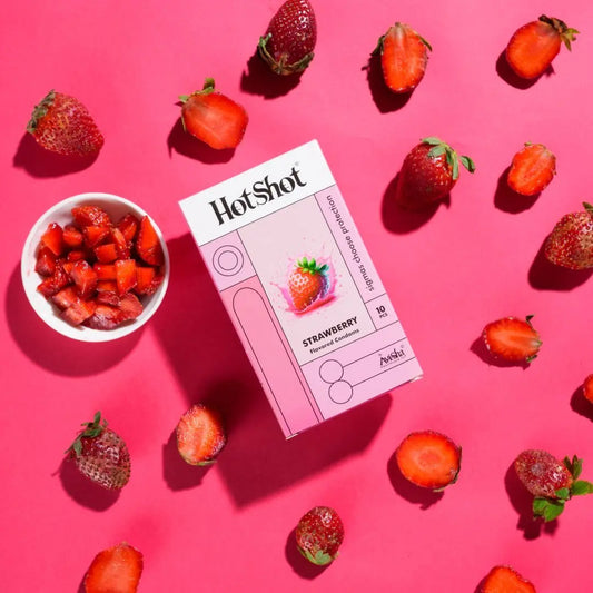 Strawberry Flavored Condom for Men - 10 Count